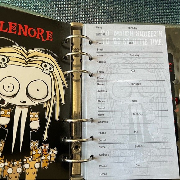 Lenore Cute Little Dead Girl By Roman Dirge Planner/organizer Very RARE!Vintage - Picture 5 of 12